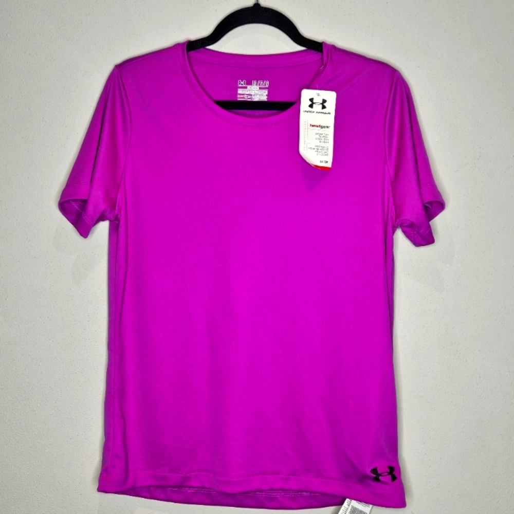 Under Armour Heat Gear Purple Short Sleeve Tee